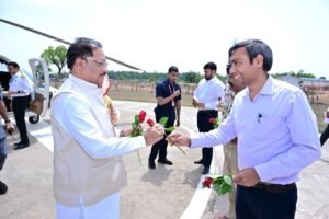 मुख्यमंत्री विष्णुदेव साय पहुंचे बगिया, केंद्रीय मंत्री तोखन साहू और कृषि मंत्री रामविचार नेताम भी साथ पहुंचे